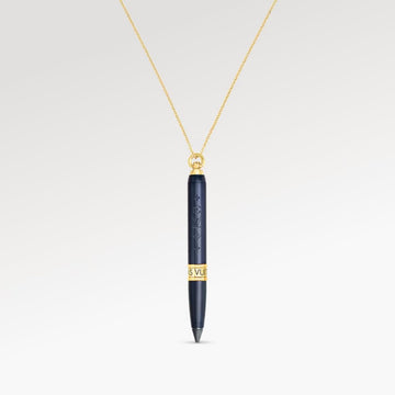 LES GASTONS VUITTON DESIGNER 18K 金(黄色)钛金属项链