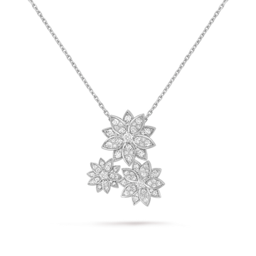 Lotus pendant, 3 flowers