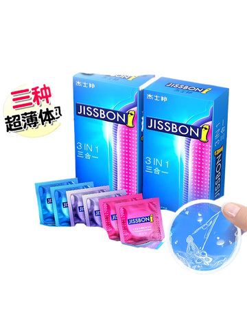 Jasbon Condom Genuine Flagship Store Lubricated Ultra-thin Naked Into Long-lasting Pack Anti-male Premature Ejaculation Condom