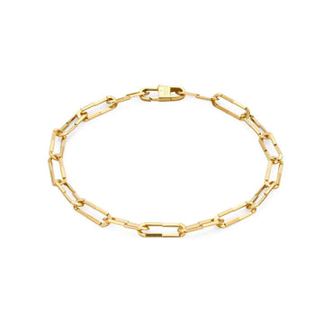 Gucci Link to Love系列黄色18K金手镯