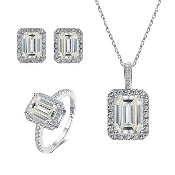 2-3 carat special-shaped moissanite necklace women's S925 sterling silver moissanite pendant European and American ins Douyin live stream jewelry