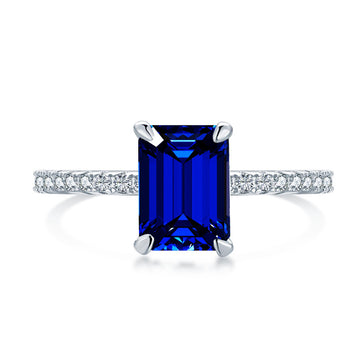 2025 new S925 silver high carbon diamond ring 7 * 9 cherry blossom powder 4 carats luxury European and American style live broadcast explosion wholesale