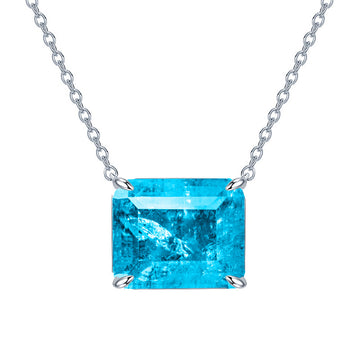 4.2C Wharton Emerald Necklace S925 Sterling Silver Simulation Gemstone Clavicle Chain European and American High Luxury Jewelry Manufacturers