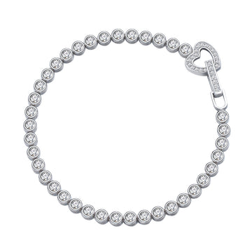 2023 new bag inlaid with diamond love buckle S925 sterling silver bracelet women's European and American fashion live broadcast hot-selling jewelry wholesale