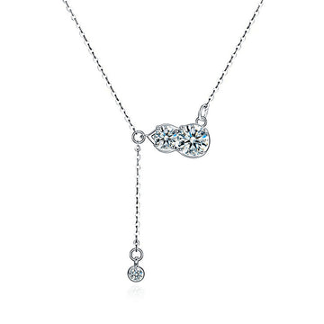 New moissanite tassel gourd pendant Guochao light luxury S925 sterling silver necklace female Douyin live broadcast explosion wholesale