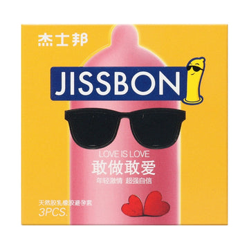 Jasbon, dare to do, dare to love 3 packs of ultra-thin condoms, sex fun adult female and male products condoms, hotel wholesale