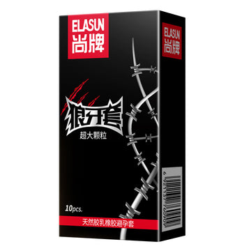 Wolf tooth condom, the most exciting condom for men and women, flirting large particles with thorns, abnormal anti-early shooting stick