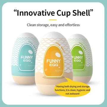 LILO Egg Portable Stimulator Penis Massager Soft Rubber Adult Sex Toys for Men Realistic Vagina Pocket Mini Cups Masturbator