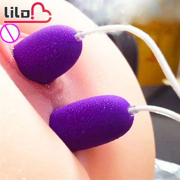 Vibrators USB Double Vibrating Egg Clitoris Stimulator Vagina Massage Vibrator Bullet Female Masturbators Sex Toys For Woman 18