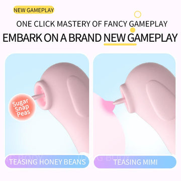 LILO Ten Level Tongue Licking FM Charging Small Tongue Vibrator Clitoral Massager Sexual Partner Toy Adult Product Small Toy