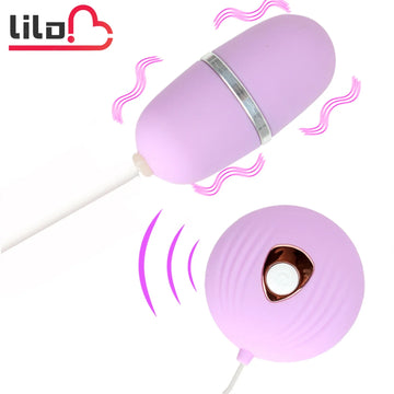 LILO Bullet Vibrator Sex Toys for Women with Remote Control Clitoris Vagina Stimulate Female Masturbation Mini Portable 7 Speed
