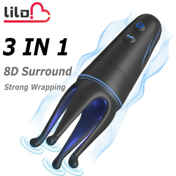 Glans Stimulator Penis Training Vibrator Male Masturbator Ejaculation Delay Exerciser Sex Toy for Male Pleasure Prolongation