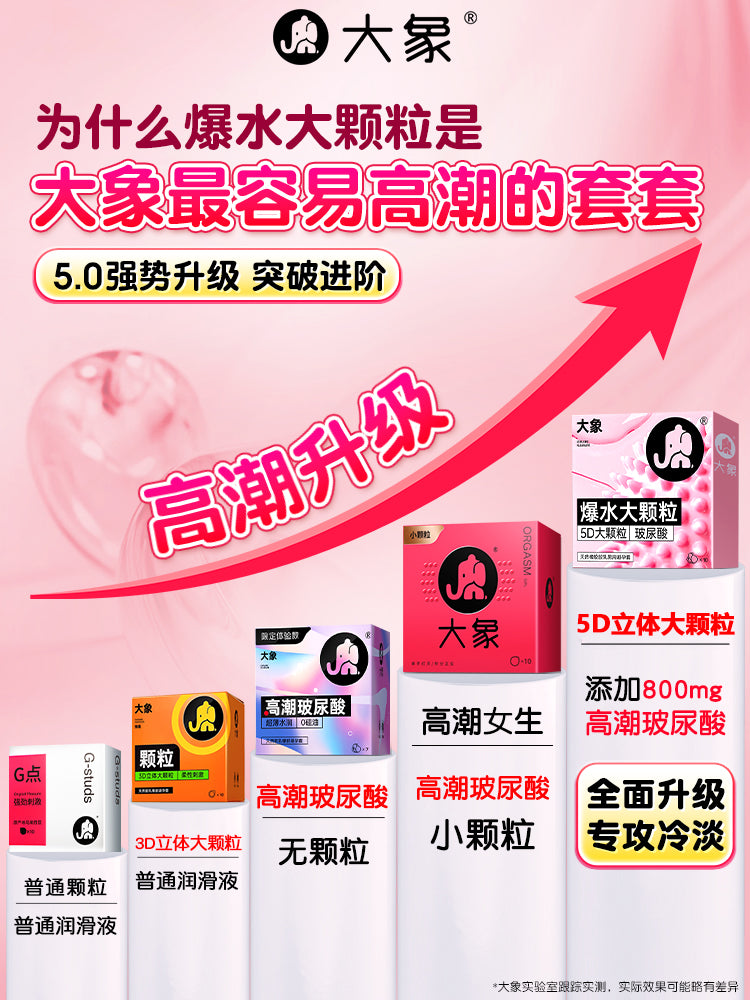Elephant condom Genuine condom Ultra-thin flagship store Special orgasm for frigidity Hyaluronic acid granules Male bytt