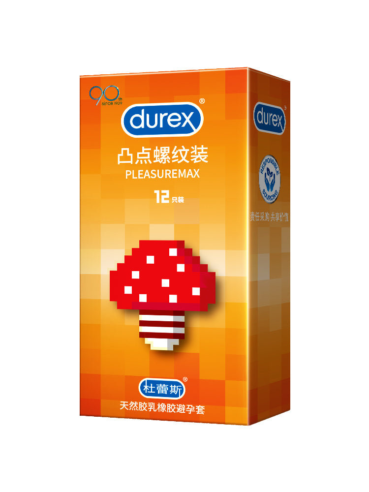 Durex Bumped Thread Large Granular Condom Durable Pack Wolf Fang Cover Condom Sex Alien Beast Vibration
