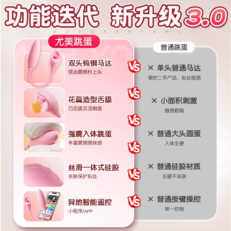 Vibrating egg sex fun plug-in clitoral orgasm masturbator feminine products adult strong vibration mute into the body small ricochet