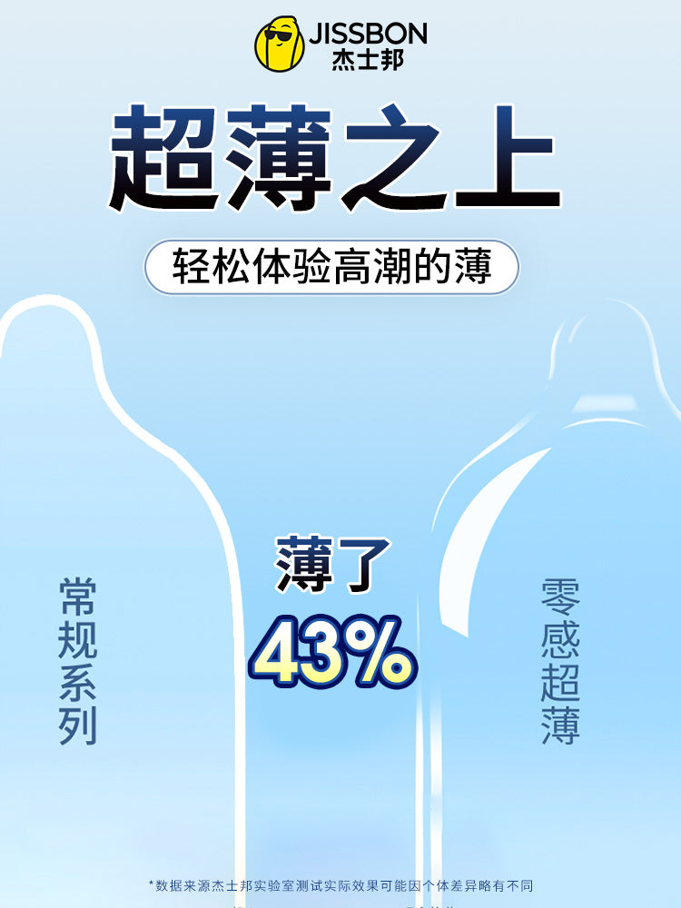 Jiesbang ultra-thin condom 001 genuine flagship store naked into zero sense lasting hyaluronic acid condom male byt