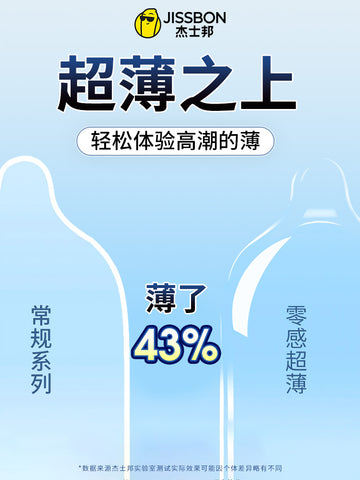 Jiesbang ultra-thin condom 001 genuine flagship store naked into zero sense lasting hyaluronic acid condom male byt