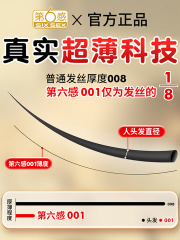 Sixth Sense 001 Condom Ultra-thin Naked Into Genuine Flagship Store Condom Lasting Pack Delayed Male 0.01byt