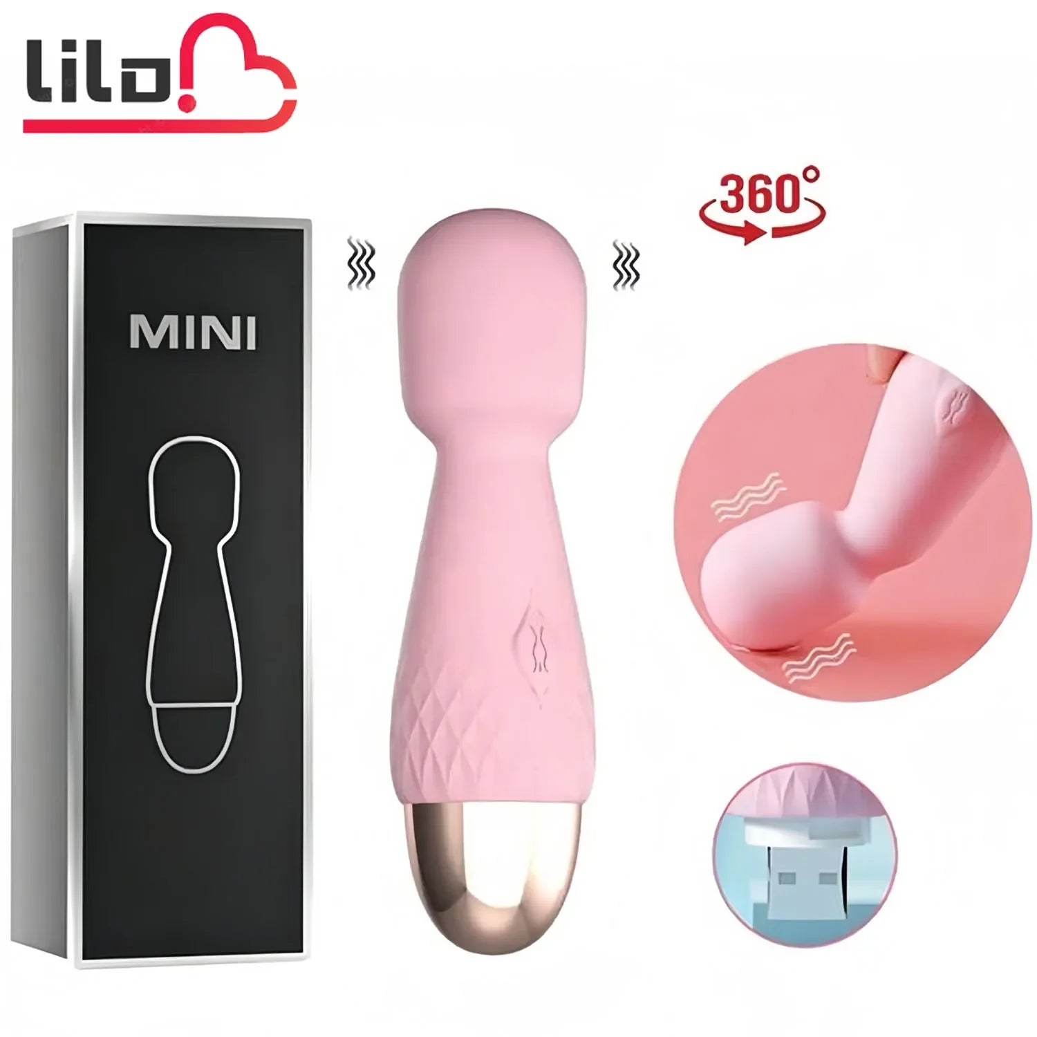 10 Modes Strong Vibration Mini Vibrator Magic Stick USB Charging Massager Clitoris G-Spot Vibrators Sex Toy For Women Adults 18