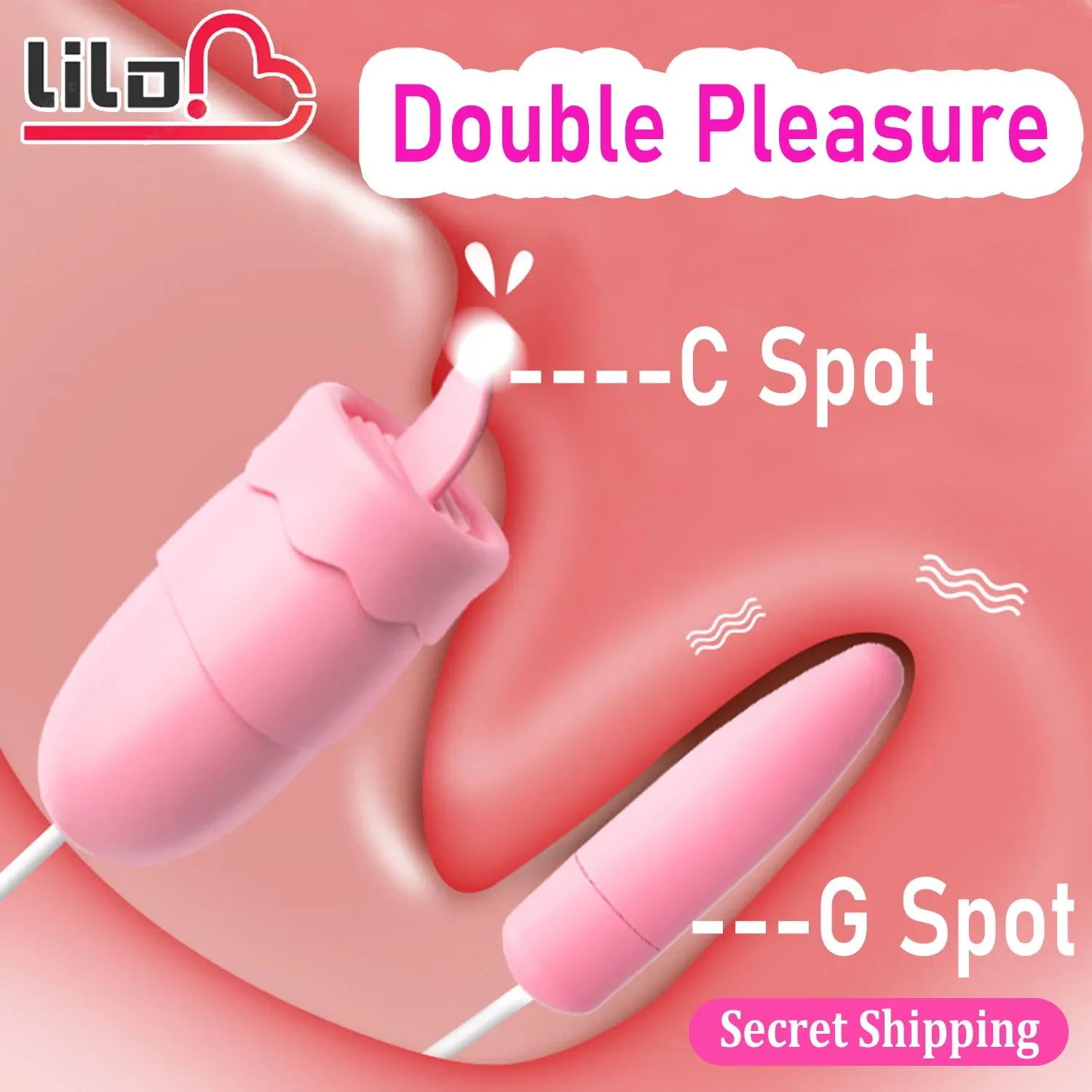 USB Charge Double Jump Egg Tits Licking Sucking Vibrator Clitoris Stimulate Female Vagina Masturbation Sex Toys for Women Adults