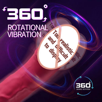 LILO Realistic Penis Vibrator Rotating Silent Butt Plug Masturbator Adult Female Anal Plug Penis Sex Toy 10 Frequencies