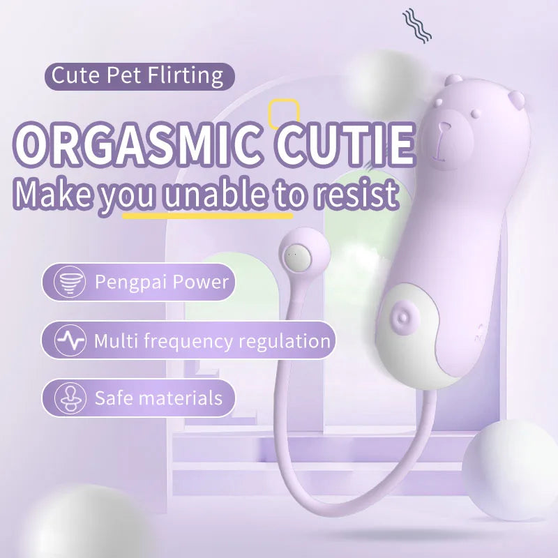 LILO Ten Level Vibration Frequency Modulation Charging Bear Shaped Vibrator Clitoral Massager Sexual Partner Toy Adult Product
