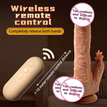 LILO Tongue Vibrator Tongue Tapping Remote Control Device Realistic Dildo Anal G-spot Clitoral Vaginal Massager Female Toy